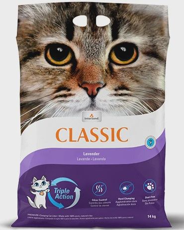 INTERSAND CLASSICS LAVANDER 14KG CLUMPING CAT LITTER