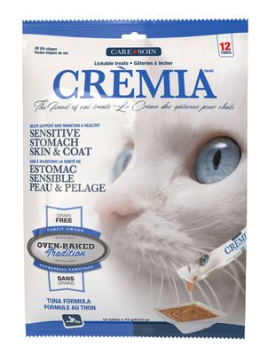Oven-Baked Tradition Crèmia Lickable Treats Grain-Free Skin &amp; Stomach Tuna, 12pk