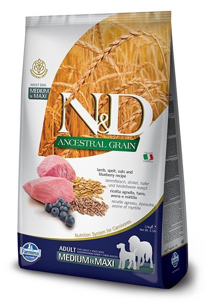 Farmina Ancestral Lamb Blueberry Med/Maxi Dog 12kg