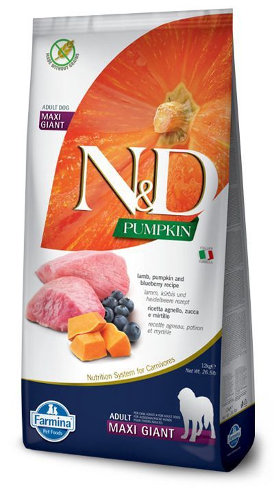 Farmina Lamb &amp; Blueberry Pumpkin Adult Maxi Giant Dog 12kg