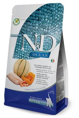 Farmina Ocean Cod Shrimp Pumpkin Cantaloupe Kitten Cat 1.5kg