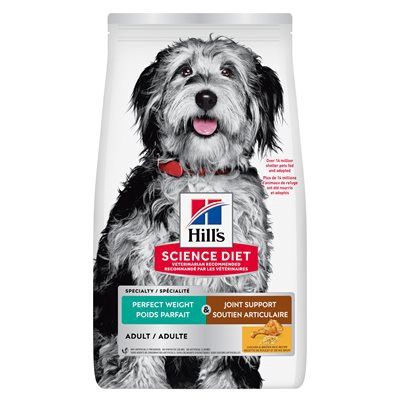 Hills Specialty  perfect weight &amp; joint Support Chicken &amp;Brown Rice 25Lb Dog Food