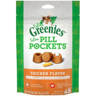 Greenies Pill Pockets Cat Chicken 1.6oz