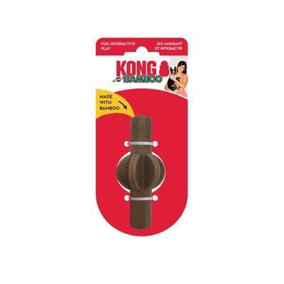KONG Bamboo Rockerz Stick Dog Toy, Small, Brown