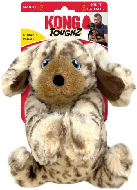 KONG Toughz Durable Plush Dog Toy - Long-Lasting Soft Chew Toy for Aggressive Chewers, Safe &amp; Interactive for Dogs