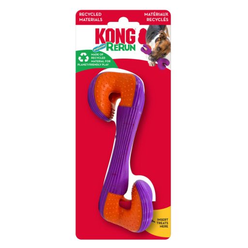 035585523026 Rerun Whoosh Bone Dog Toy&amp;#44; Assorted Color - Small &amp; Medium