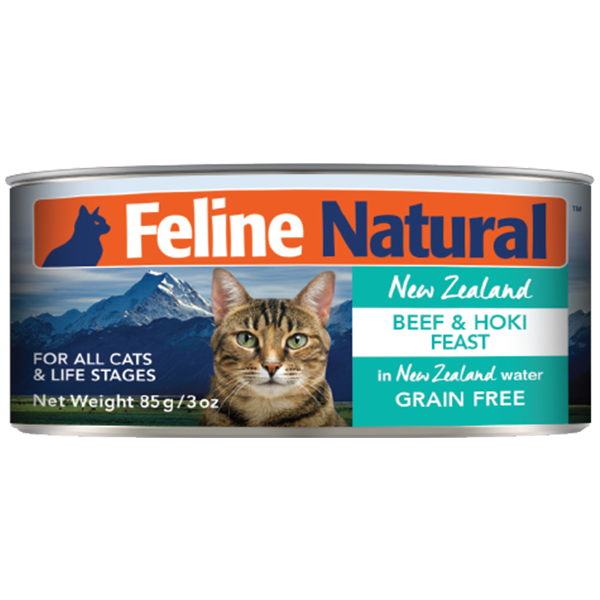 Feline Natural™ Beef &amp; Hoki Feast Wet Cat Food 1 x 3 oz