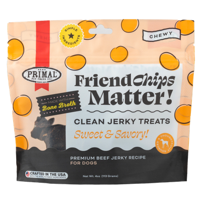 Primal Friendchips Matter Beef With Broth Dog 4oz