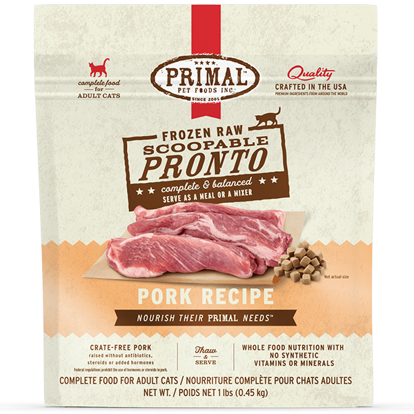 Primal Frozen Pronto Pork Cat 1lb