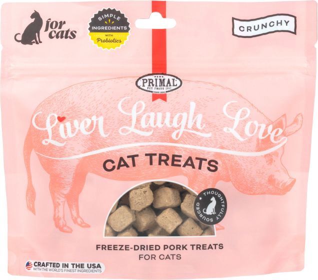 Primal Liver Laugh Love Simply Pork Cat Treats 1.5oz