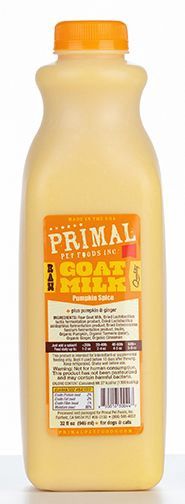 Primal Frozen Goat Milk Pumpkin Spice Cat-Dog 32oz