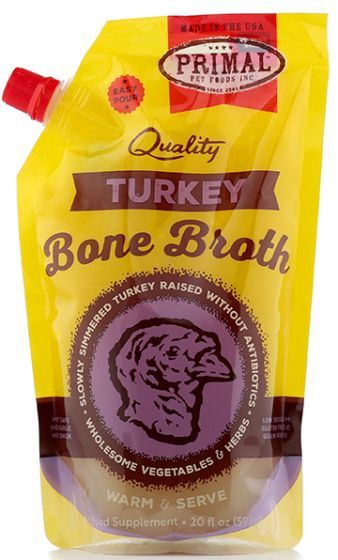 Primal Frozen Turkey Bone Broth Cat-Dog 1x20oz