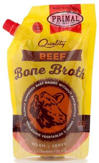 Primal Frozen Beef Bone Broth Cat-Dog 1x20oz