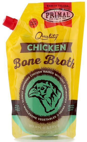 Primal Frozen Chicken Bone Broth Cat-Dog 1x20oz