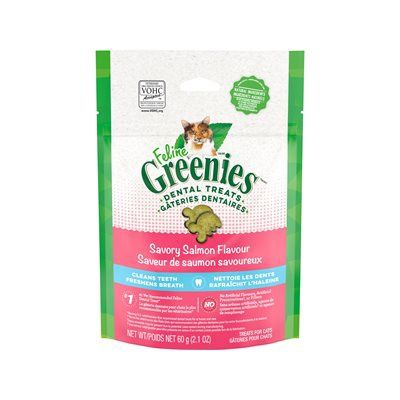 Feline Greenies Dental Treats Savory Salmon 2.1OZ