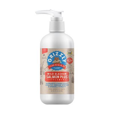 Grizzly Pet Products Salmon Oil Plus 8oz
