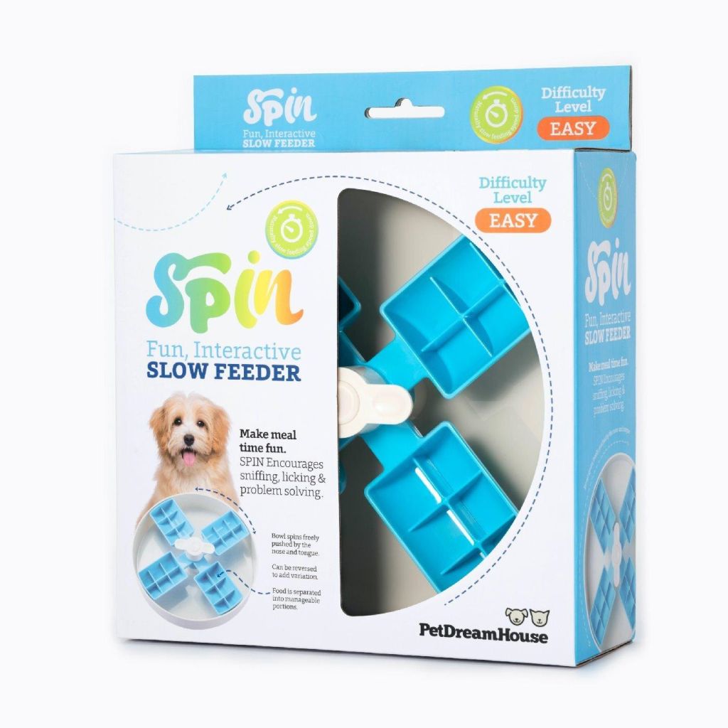 PetDreamHouse SPIN Windmill Interactive Adjustable Slow Feeder for Cats &amp; Dogs