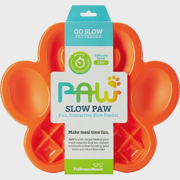 Pet Dream House PAW Slow Feeder Orange - Pet Dream House