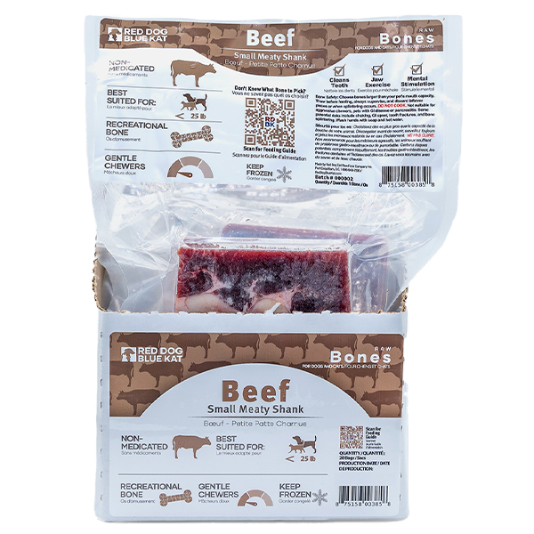 RED DOG BLUE KAT Mty Beef Shank Small Frozen Bones (2ct)