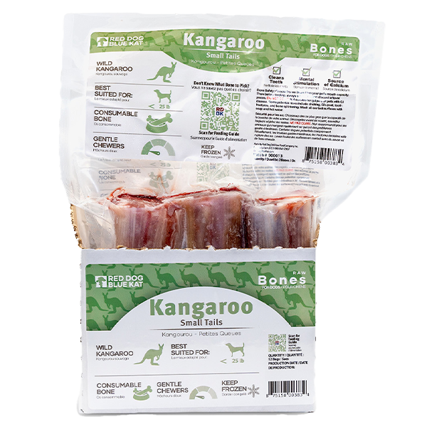 Red Dog Blue Kat Dog Raw Bones Kangaroo Tails Small