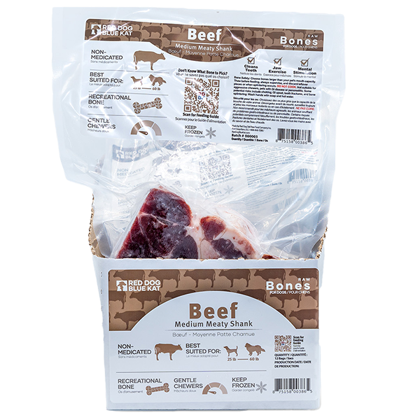 RED DOG BLUE KAT Mty Beef Shank Medium Frozen Bones (1ct)
