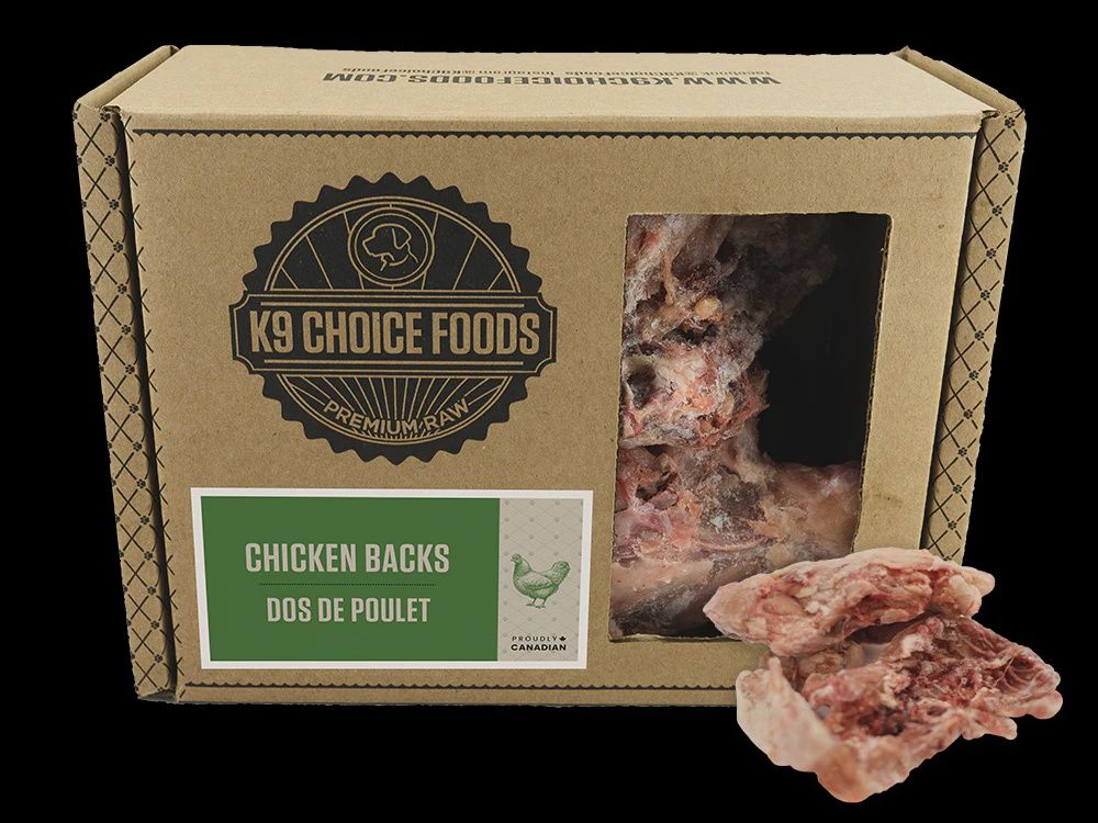 K9 Choice Foods® Chicken Backs Frozen Dog Food 2 lb