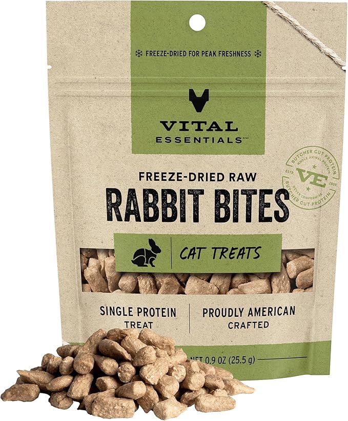 Vital Essentials® FreezeDried Rabbit Bites Cat Trts 0.9 oz