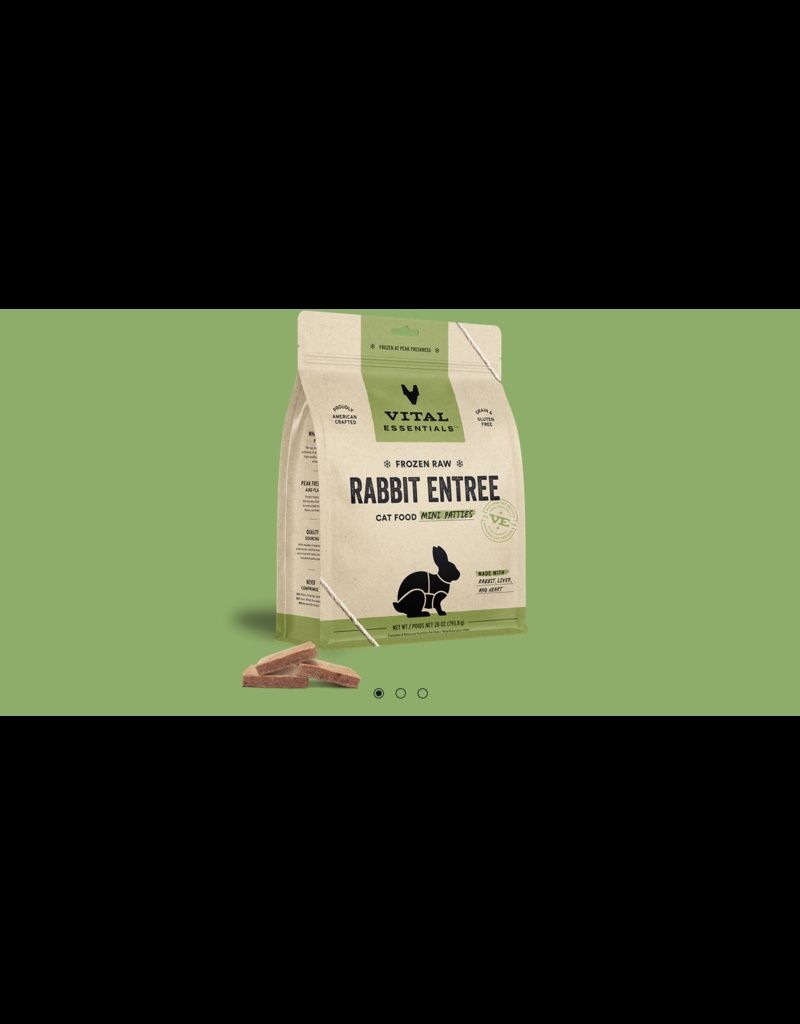 Vital Essentials® Frozen Raw Rabbit Entrée Mini Patties Cat Food 28 oz