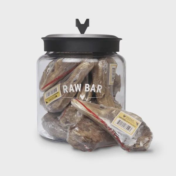 Vital Essentials® RAW BAR FreezeDried Raw Duck Hds Dog Snacks (1 ct)