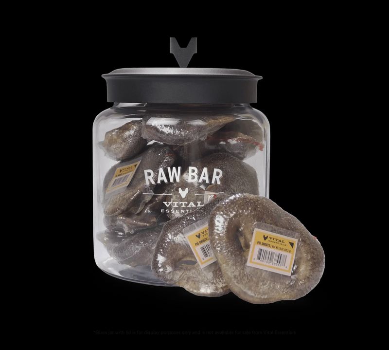 Vital Essentials® RAW BAR FreezeDried Raw Pig Snouts Dog Snacks (1 ct)