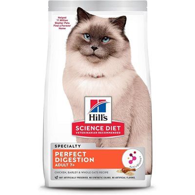 Hill&#39;s Science Diet 7+ Perfect Digestion Cat Chicken Barley &amp; Whole Oats 3.5LB
