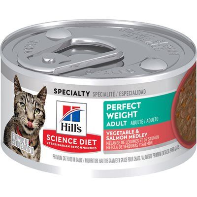 Hill&#39;s Science Diet Cat Perfect Weight Vegetable &amp; Salmon Medley2.9oz