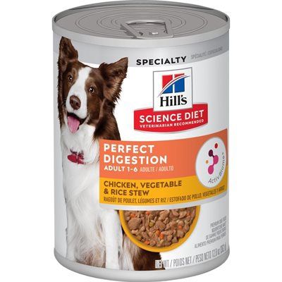 Hill&#39;s Science Diet Perfect Digestion Dog Chicken Vegetable &amp; Rice Stew 12.8oz
