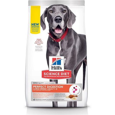 Hill&#39;s Science Diet Perfect Digestion Dog Large Breed Chicken Brown Rice &amp; Whole Oats 22LB