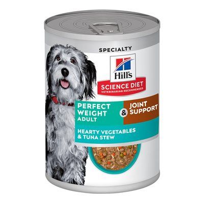 Hill&#39;s Science Diet Dog Perfect Weight &amp; Joint Vegetables &amp; Tuna Stew 13oz