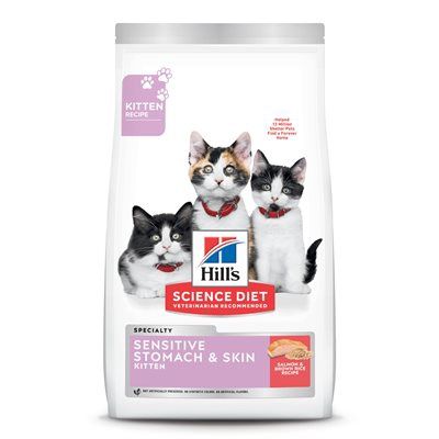 Hill&#39;s Science Diet Kitten Sensitive Stomach &amp; Skin Salmon &amp; Rice 3.5 LB