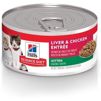 Hill&#39;s Science Diet Kitten Liver &amp; Chicken Entrée 5.5oz