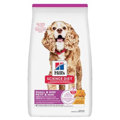Hill&#39;s Science Diet Senior 11+ Dog Small &amp; Mini Chicken Meal Barley &amp; Brown Rice 15.5LB