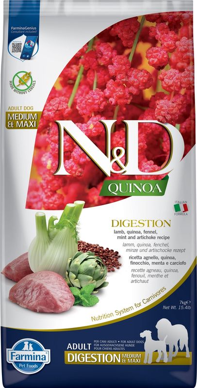 Farmina Quinoa Lamb Digestion Med/Maxi Dog 7kg