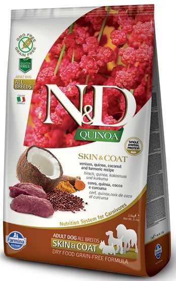 Farmina Quinoa Venison Skin &amp; Coat Dog 7kg