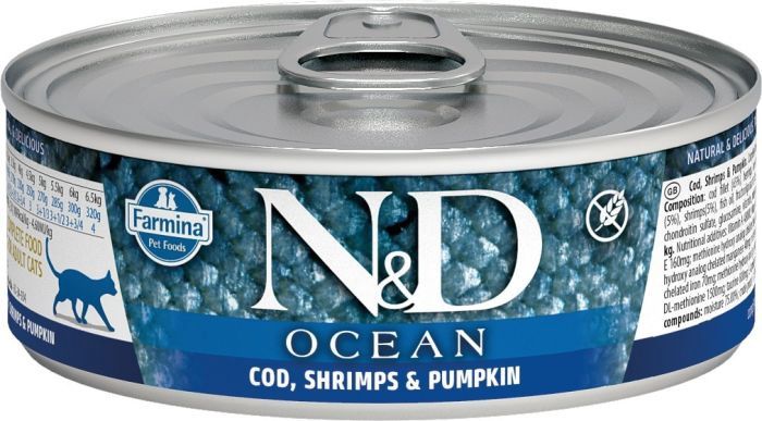 Farmina Rawcan Cat Ocean Cod Shrimp &amp; Pumpkin Cat 1x2.8oz