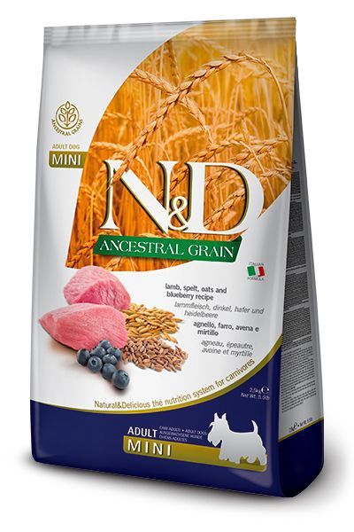 N&amp;D Ancestral grain lamb and blueberry Mini dog 7kg