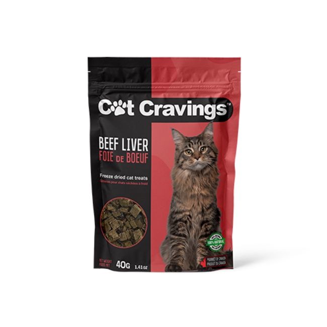 Cat Cravings ® Freeze Dried Beef Liver 40 gm Cat Treat