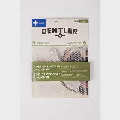 Dentler Antler Dog Chews Split Natural Medium Dog 1pc