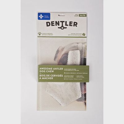 Dentler Antler Dog Chews Split Natural Xxlarge Dog 1pc