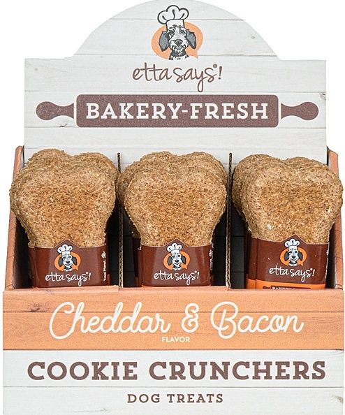 Etta Says!® Cheddar &amp; Bacon Cookie Cruncher Dog Treat (1 ct)