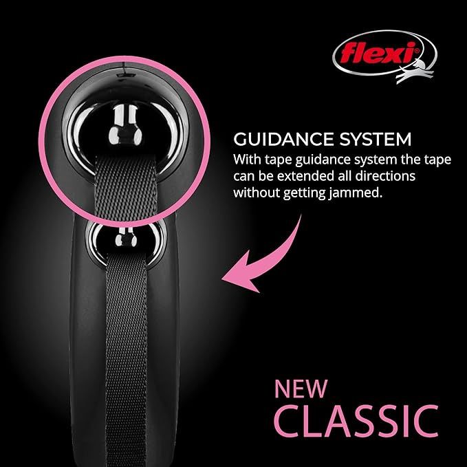 fLEXI Lge 5m Black New Classic Tape