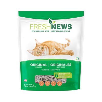 Pestell Fresh News Recycled Paper Cat Litter 12 LB