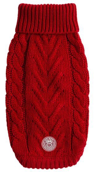 GF Pet Chalet Sweater Red Medium Dog 1pc