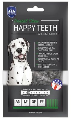 Happy Teeth Dental Chew - Cheese-Char By: Himalayan Pet Supply